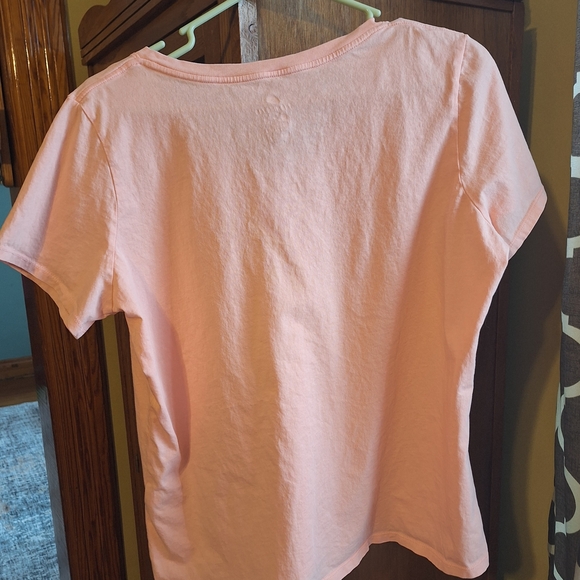 Nike Women's Peach V-Neck Top - Picture 2 of 4